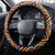 Cameroon National Day Steering Wheel Cover Cameroun Coat Of Arms Ankara Pattern - Wonder Print Shop