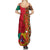 Cameroon National Day Summer Maxi Dress Cameroun Coat Of Arms Ankara Pattern - Wonder Print Shop