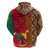 Cameroon National Day Zip Hoodie Cameroun Coat Of Arms Ankara Pattern - Wonder Print Shop