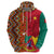 Cameroon National Day Zip Hoodie Cameroun Coat Of Arms Ankara Pattern - Wonder Print Shop