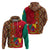 Cameroon National Day Zip Hoodie Cameroun Coat Of Arms Ankara Pattern - Wonder Print Shop