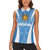 Personalized Argentina 2024 Women Sleeveless Polo Shirt Vamos La Albiceleste Campeon