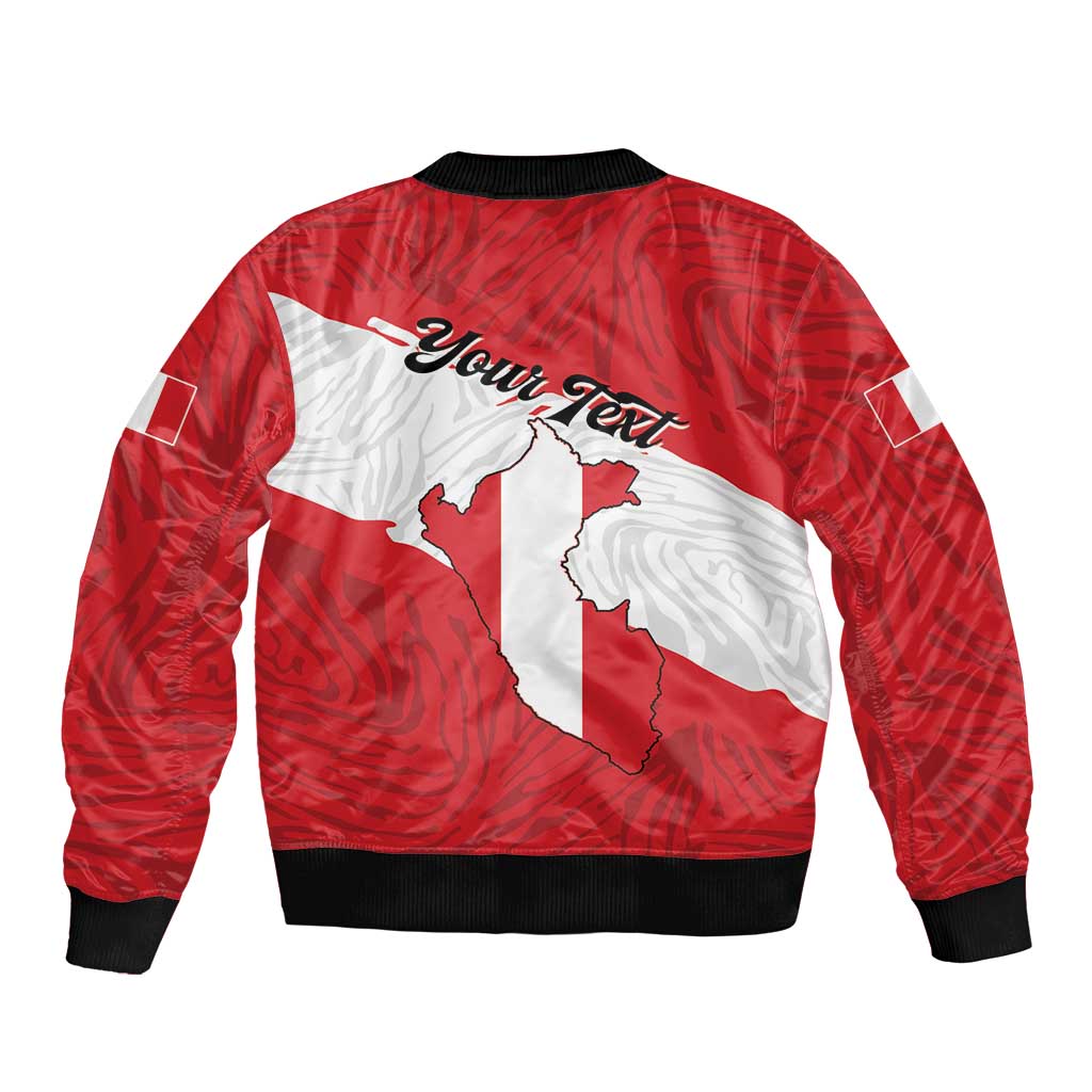 Personalized Peru Bomber Jacket Piruw Ripuwlika Flag Stylized