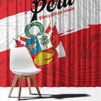 Peru Window Curtain Piruw Ripuwlika Flag Stylized