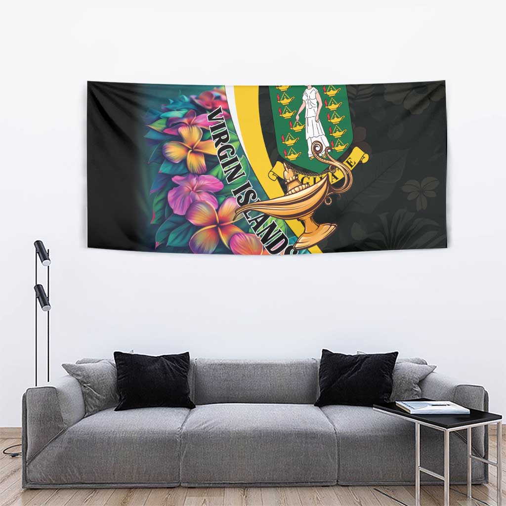 British Virgin Islands Tropical Tapestry Curve Style