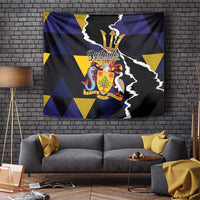 Barbados Emancipation Day Tapestry Luxury Gold Trident - Wonder Print Shop