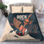 Rock and Roll Skull Guitar Bedding Set Welsh Dragon - Wonder Print Shop