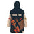 Rock and Roll Skull Guitar Wearable Blanket Hoodie Welsh Dragon