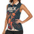 Rock and Roll Skull Guitar Women Sleeveless Polo Shirt Welsh Dragon