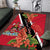 Trinidad and Tobago Area Rug Scarlet Ibis With Chaconia Flower - Wonder Print Shop