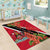 Trinidad and Tobago Area Rug Scarlet Ibis With Chaconia Flower - Wonder Print Shop