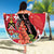 Trinidad and Tobago Beach Blanket Scarlet Ibis With Chaconia Flower - Wonder Print Shop