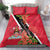 Trinidad and Tobago Bedding Set Scarlet Ibis With Chaconia Flower - Wonder Print Shop