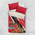 Trinidad and Tobago Bedding Set Scarlet Ibis With Chaconia Flower - Wonder Print Shop