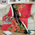 Trinidad and Tobago Blanket Scarlet Ibis With Chaconia Flower