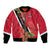 Trinidad and Tobago Bomber Jacket Scarlet Ibis With Chaconia Flower - Wonder Print Shop