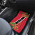 Trinidad and Tobago Car Mats Scarlet Ibis With Chaconia Flower - Wonder Print Shop