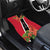 Trinidad and Tobago Car Mats Scarlet Ibis With Chaconia Flower - Wonder Print Shop