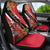 Trinidad and Tobago Car Seat Cover Scarlet Ibis With Chaconia Flower - Wonder Print Shop