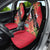 Trinidad and Tobago Car Seat Cover Scarlet Ibis With Chaconia Flower - Wonder Print Shop