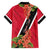 Trinidad and Tobago Family Matching Long Sleeve Bodycon Dress and Hawaiian Shirt Scarlet Ibis With Chaconia Flower - Wonder Print Shop