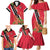 Trinidad and Tobago Family Matching Mermaid Dress and Hawaiian Shirt Scarlet Ibis With Chaconia Flower - Wonder Print Shop