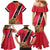 Trinidad and Tobago Family Matching Mermaid Dress and Hawaiian Shirt Scarlet Ibis With Chaconia Flower - Wonder Print Shop