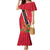 Trinidad and Tobago Family Matching Mermaid Dress and Hawaiian Shirt Scarlet Ibis With Chaconia Flower - Wonder Print Shop