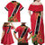 Trinidad and Tobago Family Matching Off Shoulder Maxi Dress and Hawaiian Shirt Scarlet Ibis With Chaconia Flower - Wonder Print Shop