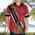 Trinidad and Tobago Hawaiian Shirt Scarlet Ibis With Chaconia Flower - Wonder Print Shop