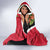 Trinidad and Tobago Hooded Blanket Scarlet Ibis With Chaconia Flower