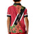 Trinidad and Tobago Kid Polo Shirt Scarlet Ibis With Chaconia Flower - Wonder Print Shop