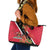 Trinidad and Tobago Leather Tote Bag Scarlet Ibis With Chaconia Flower - Wonder Print Shop