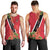 Trinidad and Tobago Men Tank Top Scarlet Ibis With Chaconia Flower - Wonder Print Shop