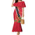 Trinidad and Tobago Mermaid Dress Scarlet Ibis With Chaconia Flower - Wonder Print Shop