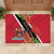 Trinidad and Tobago Rubber Doormat Scarlet Ibis With Chaconia Flower - Wonder Print Shop