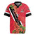 Trinidad and Tobago Rugby Jersey Scarlet Ibis With Chaconia Flower - Wonder Print Shop