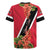 Trinidad and Tobago Rugby Jersey Scarlet Ibis With Chaconia Flower - Wonder Print Shop