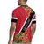 Trinidad and Tobago Rugby Jersey Scarlet Ibis With Chaconia Flower - Wonder Print Shop