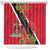 Trinidad and Tobago Shower Curtain Scarlet Ibis With Chaconia Flower