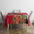 Trinidad and Tobago Tablecloth Scarlet Ibis With Chaconia Flower - Wonder Print Shop