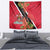 Trinidad and Tobago Tapestry Scarlet Ibis With Chaconia Flower