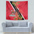 Trinidad and Tobago Tapestry Scarlet Ibis With Chaconia Flower