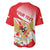 Indonesia Baseball Jersey Javan Hawk Eagle Melati Flower - Wonder Print Shop