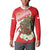 Indonesia Button Sweatshirt Javan Hawk Eagle Melati Flower - Wonder Print Shop