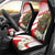 Indonesia Car Seat Cover Javan Hawk Eagle Melati Flower - Wonder Print Shop