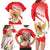 Indonesia Family Matching Long Sleeve Bodycon Dress and Hawaiian Shirt Javan Hawk Eagle Melati Flower - Wonder Print Shop