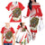 Indonesia Family Matching Off The Shoulder Long Sleeve Dress and Hawaiian Shirt Javan Hawk Eagle Melati Flower - Wonder Print Shop