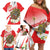 Indonesia Family Matching Off Shoulder Short Dress and Hawaiian Shirt Javan Hawk Eagle Melati Flower - Wonder Print Shop