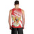 Indonesia Men Tank Top Javan Hawk Eagle Melati Flower - Wonder Print Shop